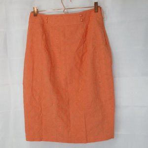 THE ADDISON STORY ORANGE PENCIL SKIRT SIZE 10